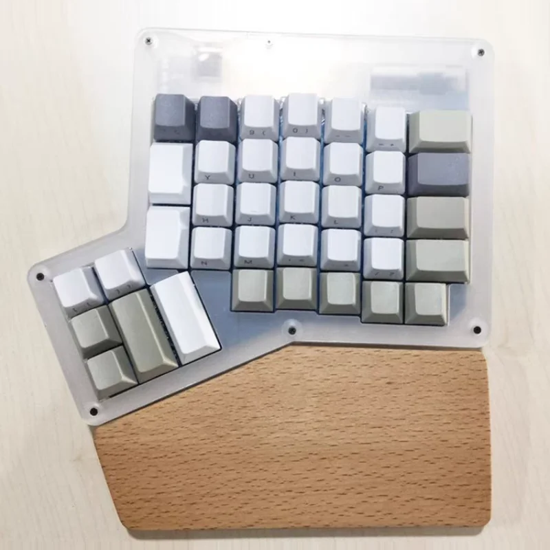 MiFuny Customized Walnut Split Keyboard Hand Rest Ergonomic Wrist Rest for Ergodox Gaming Mechanical Keyboards Accessories