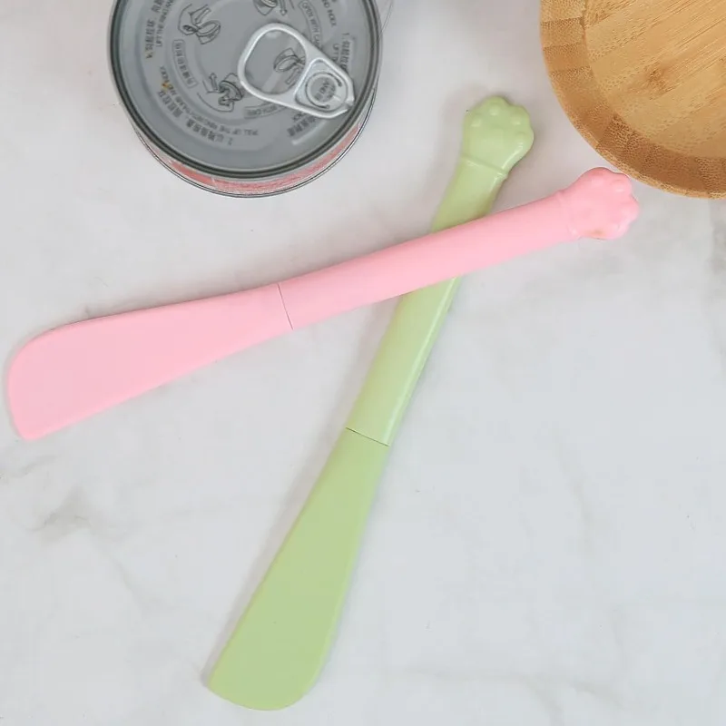 Cat Feeding Spoon Lid Opener for Cat Cans Pet Cat Long-handled Can Scoop Multi-functional Pet Can Opener