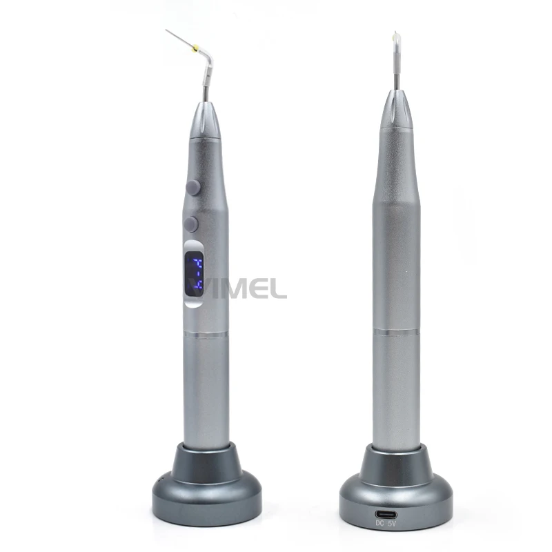 Metal Body Cordless Dental Gutta Percha Cutter Endo Obturation Pen Cordless Root Canal Hot Melt Filling Pen with 2 Tips Tools