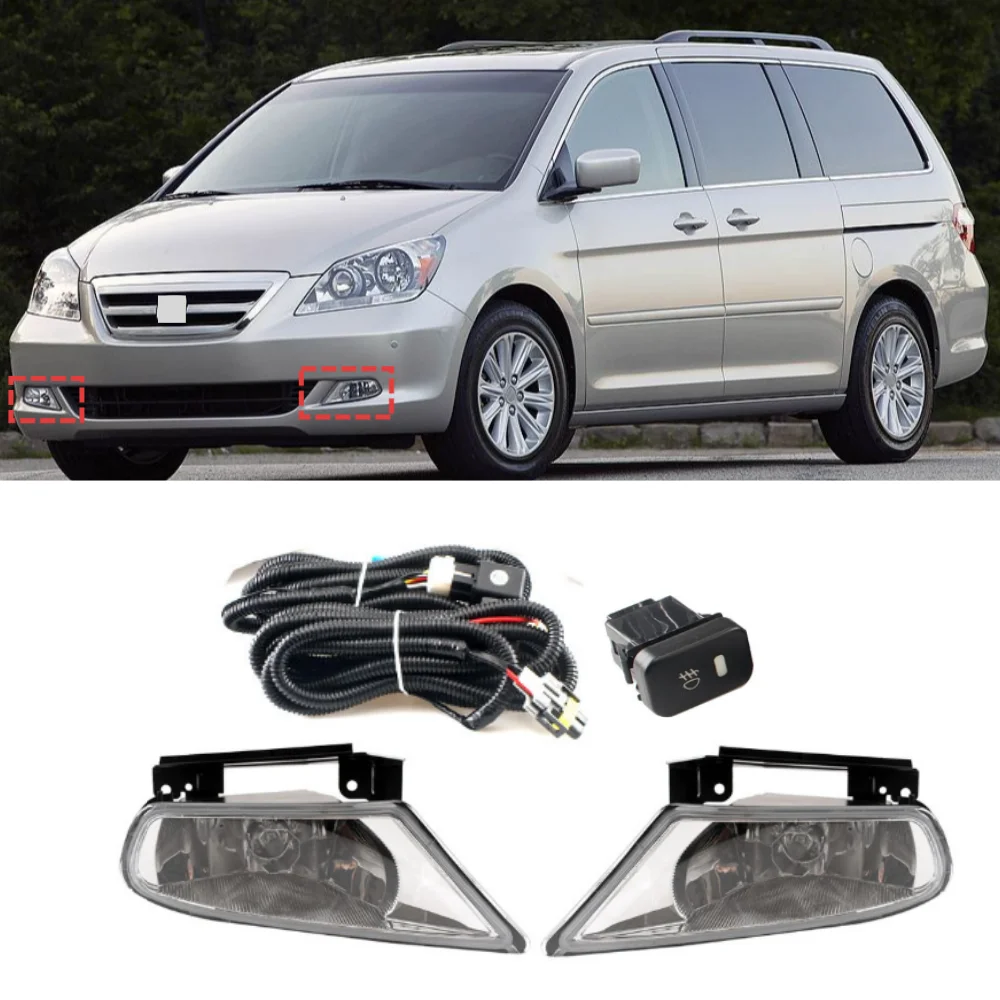 

For Honda Odyssey 2005-2007 US version car front bumper halogen fog lamp assembly kit