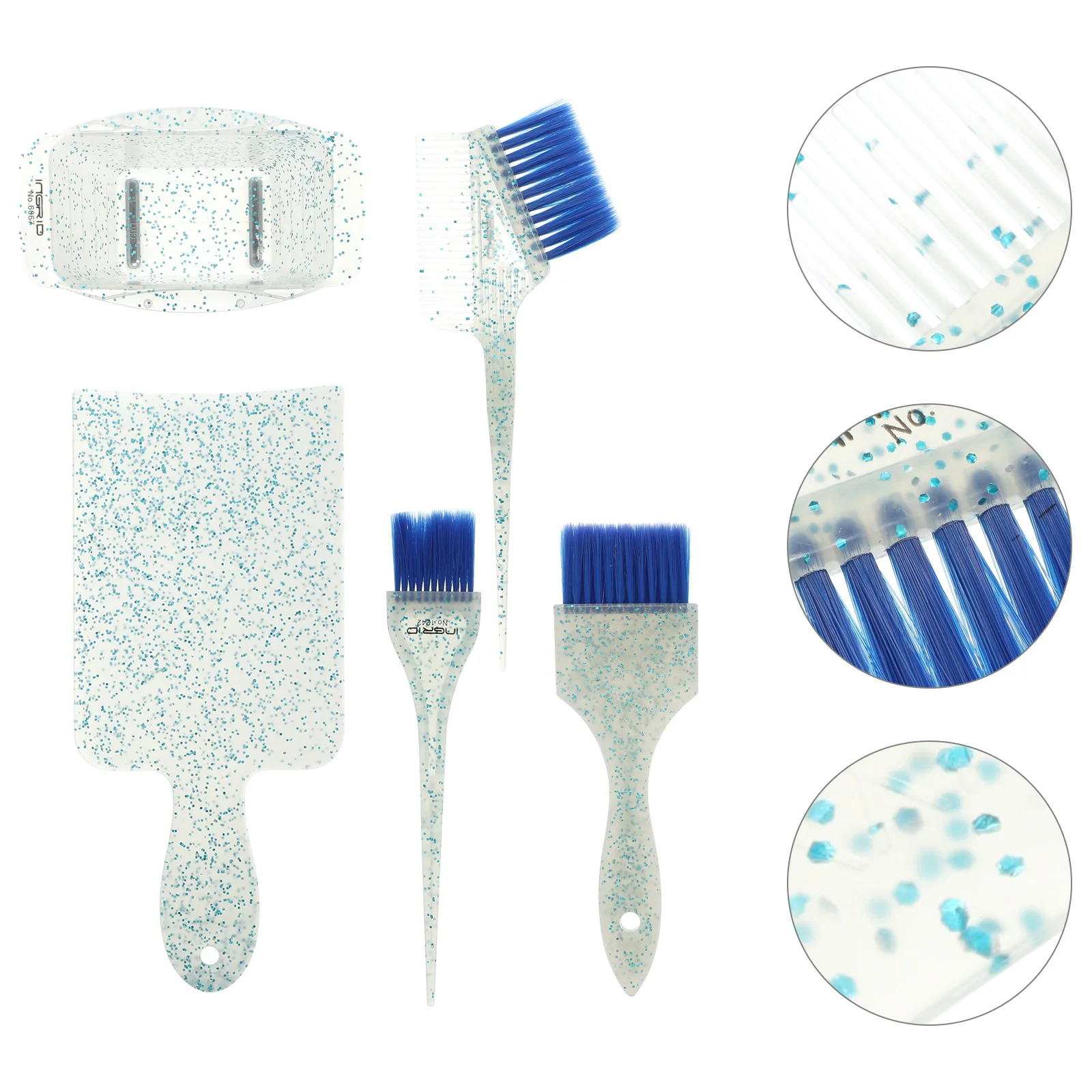 5Pcs Hair Color Boards Flexible Hair Dye Kit for Home Salon Use Hairdressing Accessory Tools Hairdressing Brush - Image 5