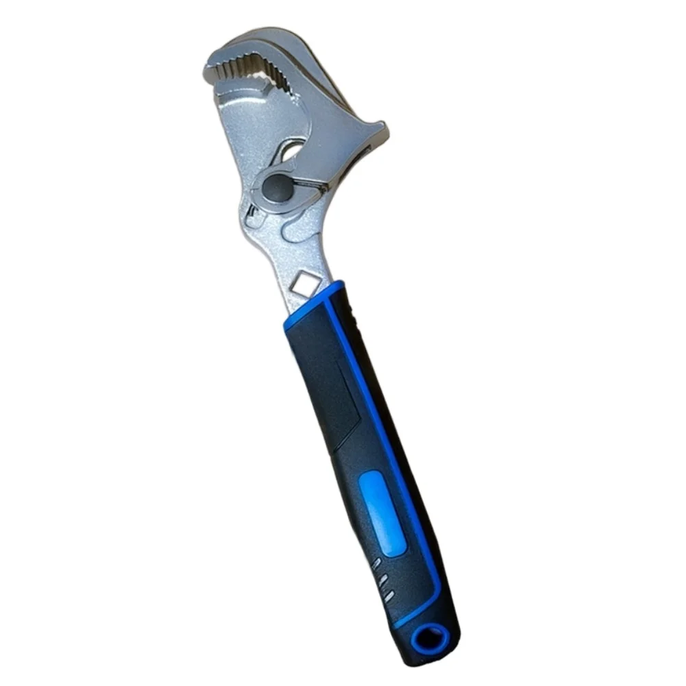 

12 Inch Self Tightening Pipe Wrench Adjustable 6 in 1 Multi Tool with Wide Jaw Up to 44mm Chrome Vanadium Steel Build