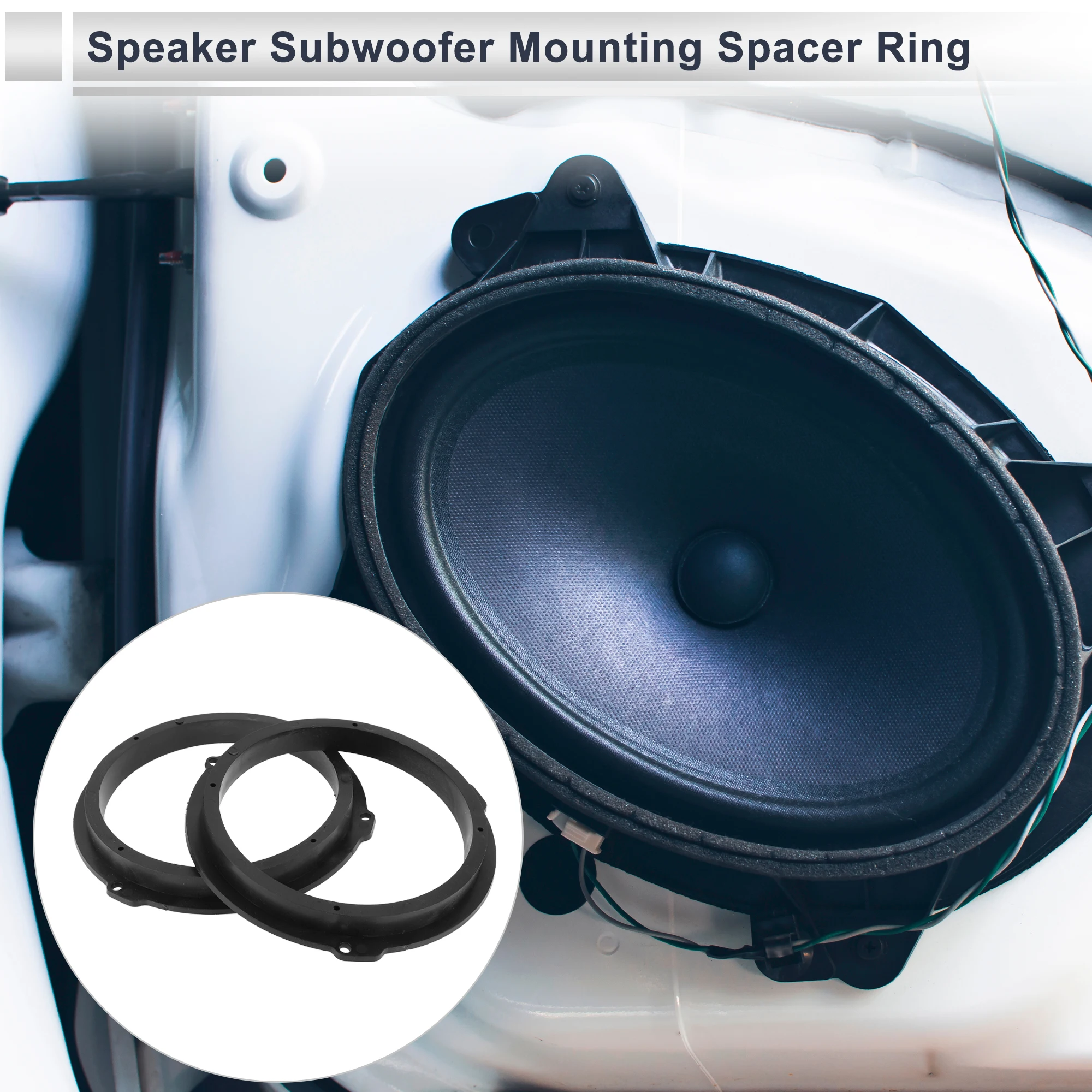 UXCELL Speaker Spacer Ring Tweeter Speaker Spacer Adapter for Ford C-Max Waterproof Speaker Subwoofer Mounting Spacer Bracket Ri