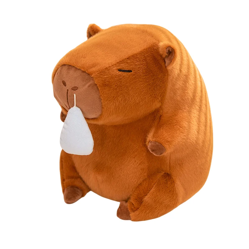 

33CM New Interesting Creative Capybara Have Snot Soft Plush Toy Smoothing Doll Sofa Decoration Girl Kid Birthday Christmas Gift