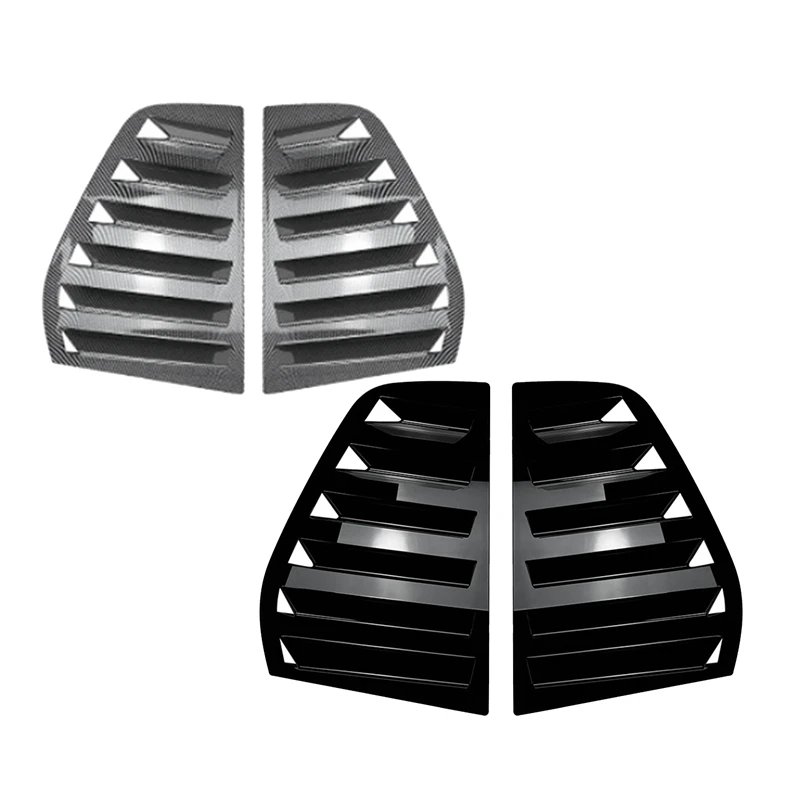 Car Rear Window Louver Shutter Trim Cover For VW Golf MK5 2003-2008 Air Vent Scoop Shade Decorate