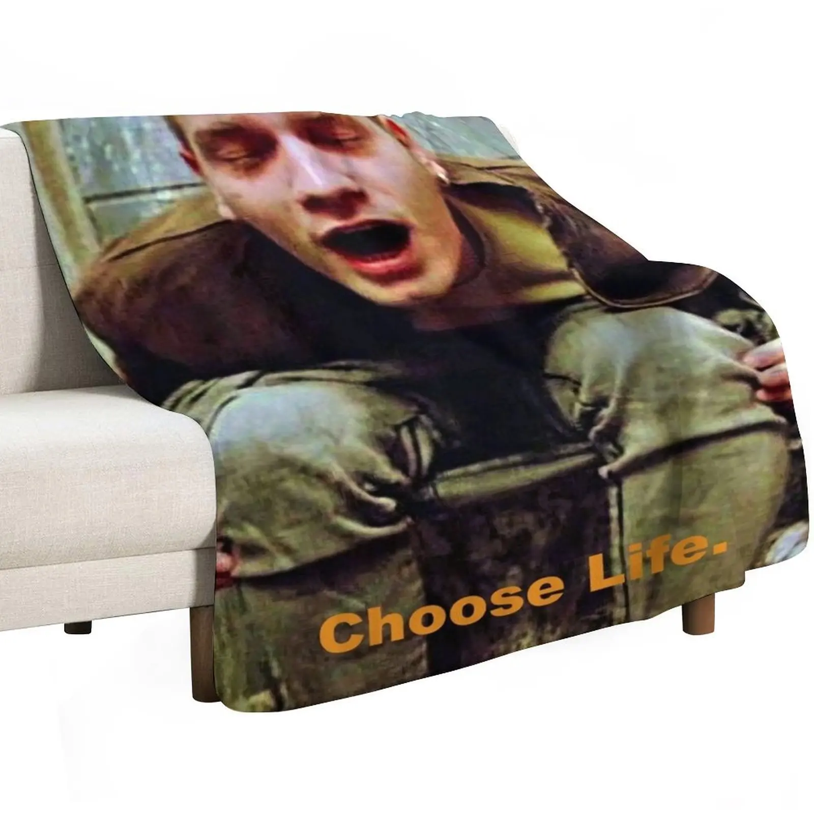 Trainspotting Throw Blanket Travel Size Cozy Blanket for Plane Train