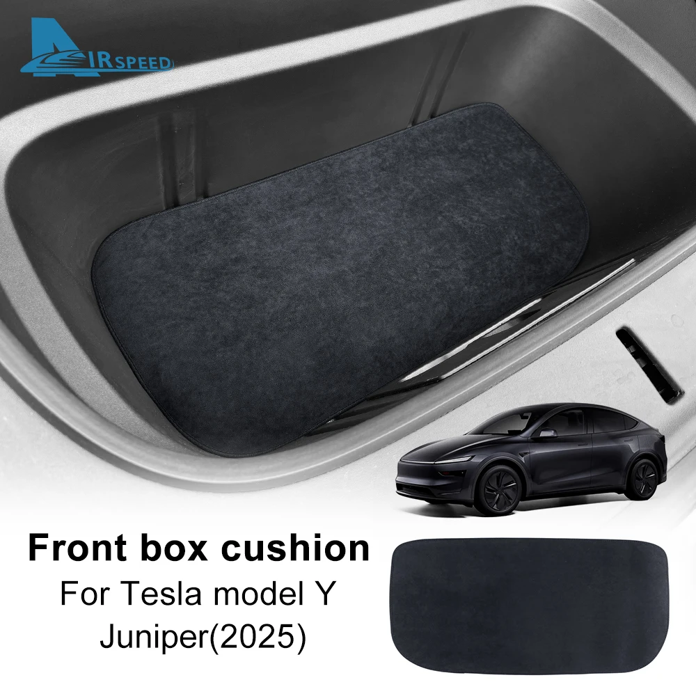 

Flannel Front Rear Trunk Mats For Tesla Model Y Juniper Launch 2025 2026-UP Anti-slip Pads All Weather Car Interior Accessories