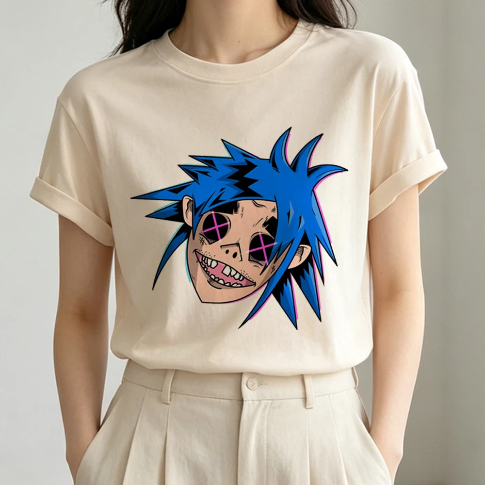 Gorillaz t-shirt teen alternative  2000s baddie shirt baddie 80s meme