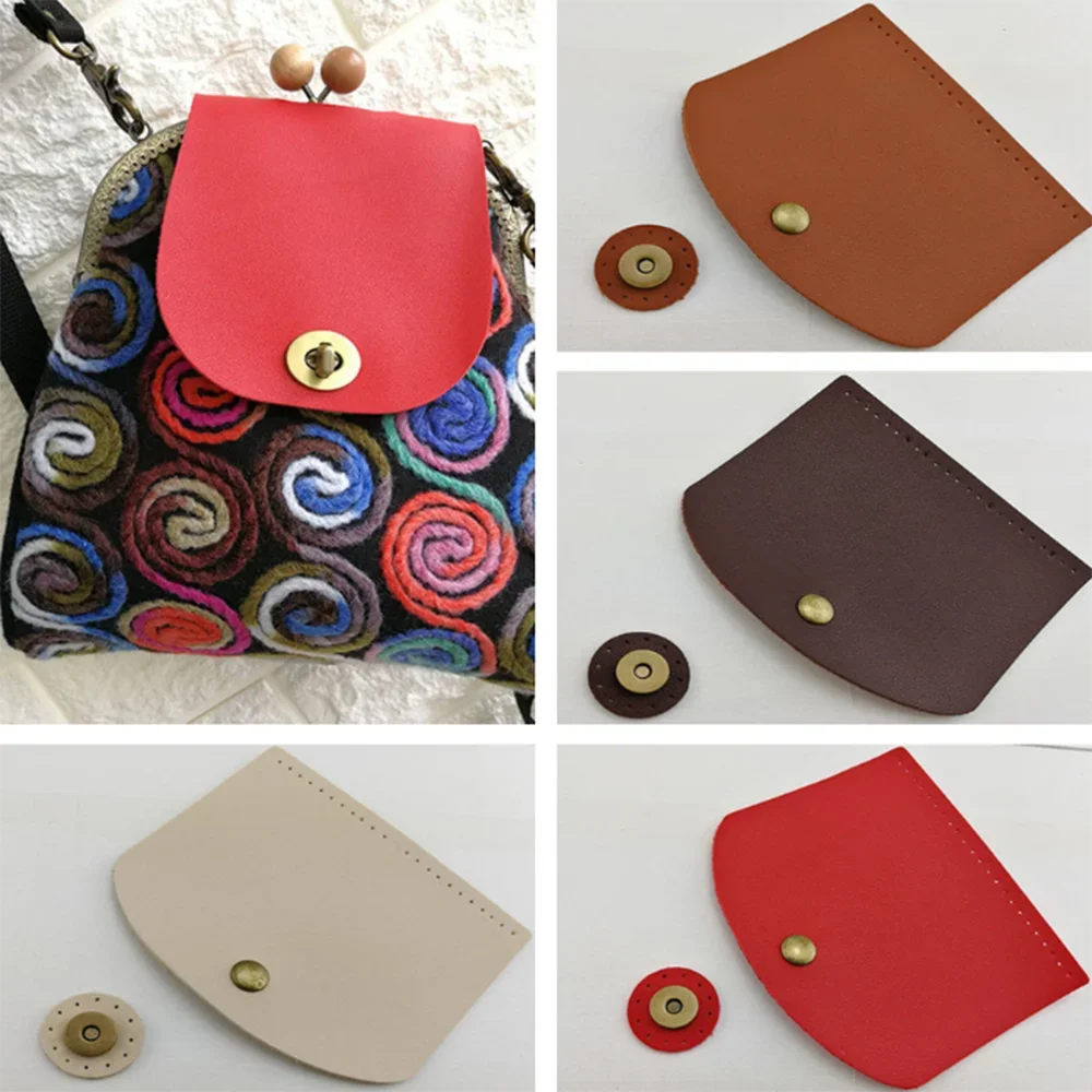 PU Leather Valve Cover For Bag 12 x 10.2cm Flap Cover Replacement For Women Handbag Diy Craft Girl Bag Parts Accessories