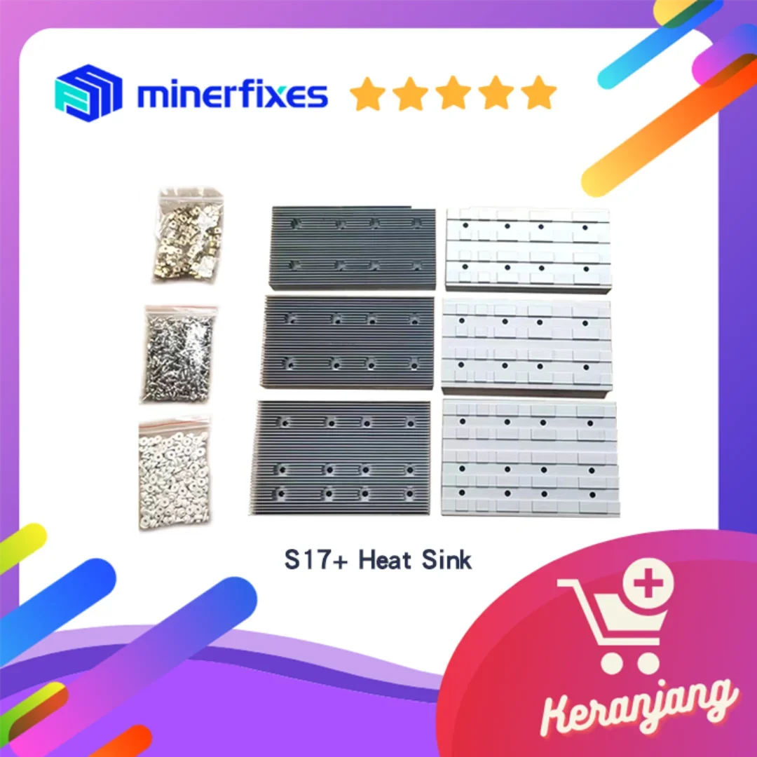 

Bitmain Antminer S17+ Upgrade Heat Sink With Screws Set S17 Plus