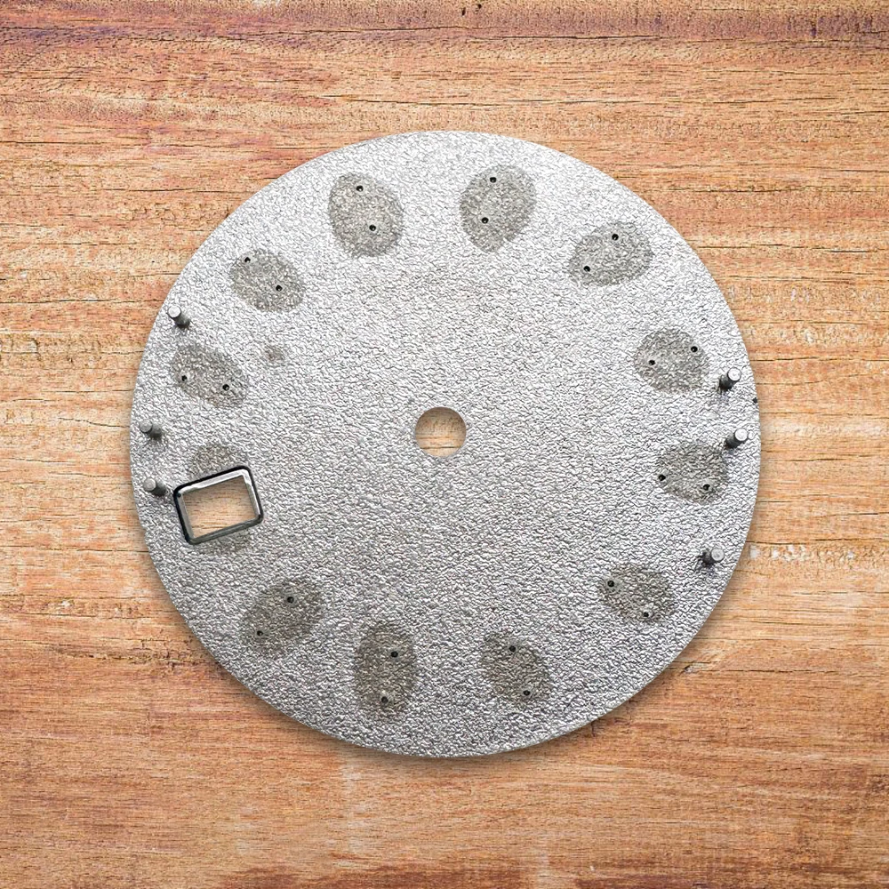 Dial Gelombang Logo GS 28.5Mm Cocok untuk Gerakan Jepang NH35/NH36 Aksesori Modifikasi Jam Tangan Berkualitas Tinggi Bercahaya Hijau