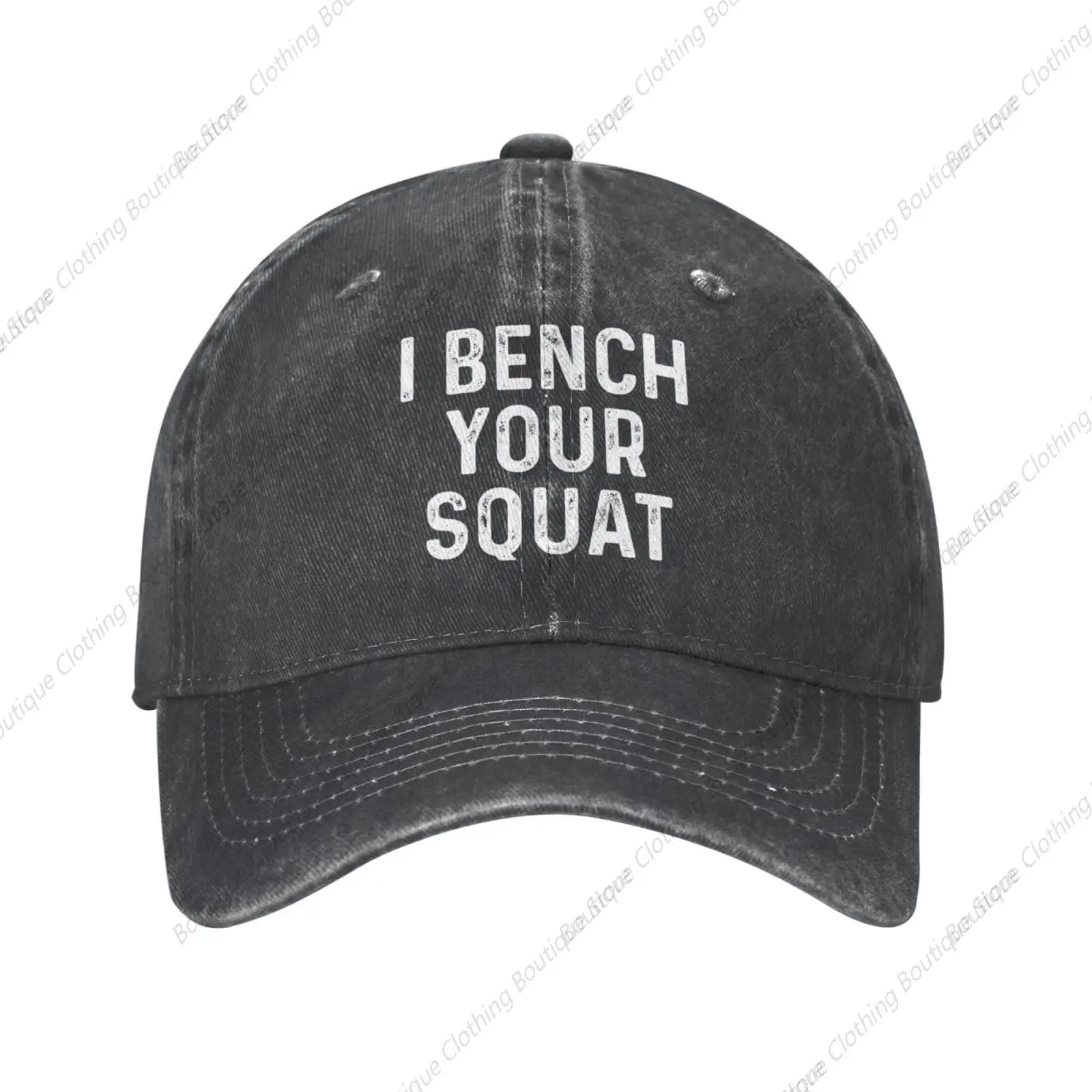 

I Bench Your Squat Hat for Men Dad Hats Trendy Cap Black