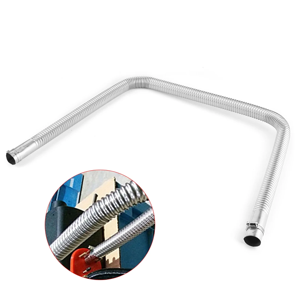 Air Vent Hose Stainless Steel Parking Air Heater Exhaust Pipe Diesel Gas Vent Hose 2.5cm/1in Inner Diameter Diesel Gas Vent Hose