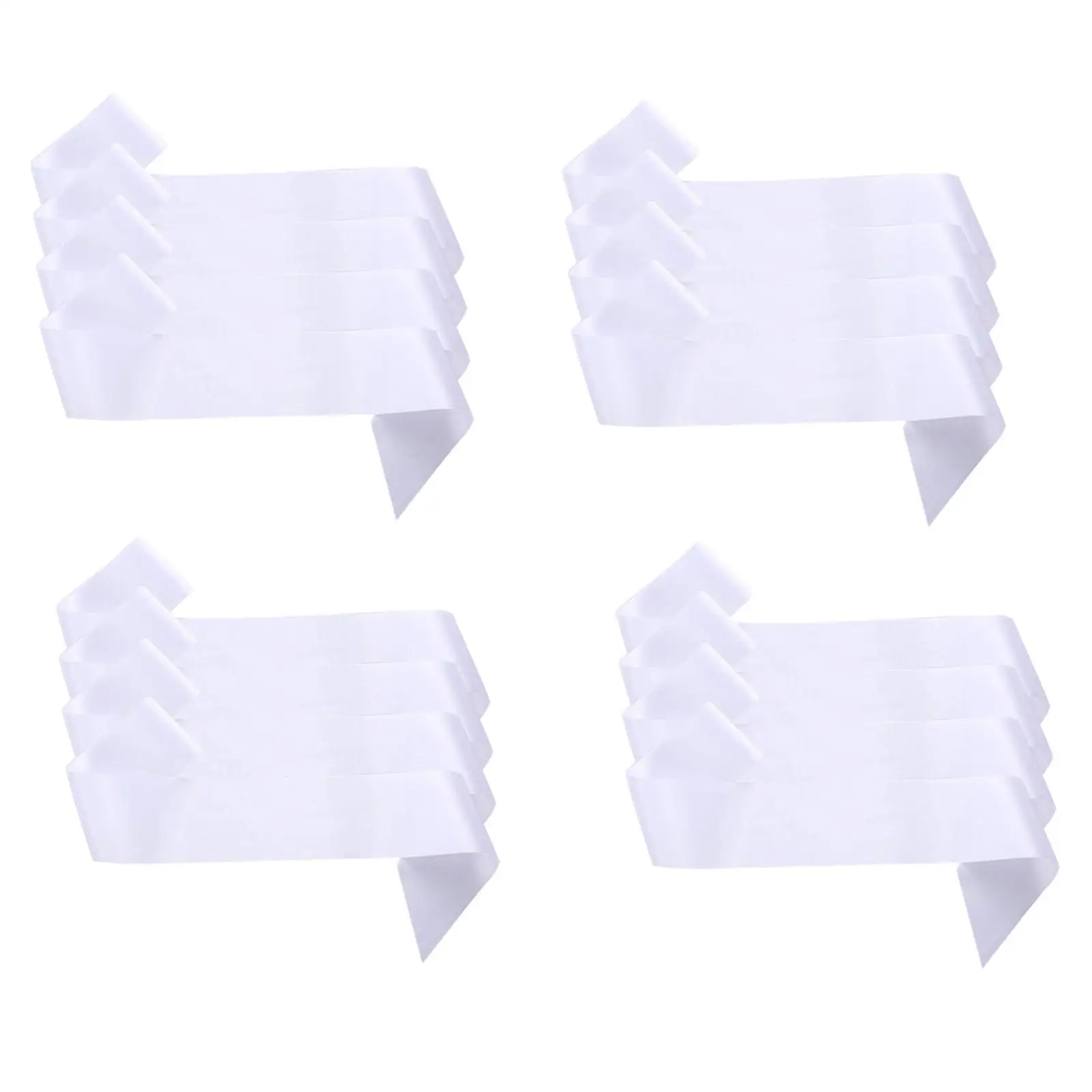 결혼식 졸업 미인 대회를 위한 16x 흰색 새시 광택 있는 빈 새틴 새시