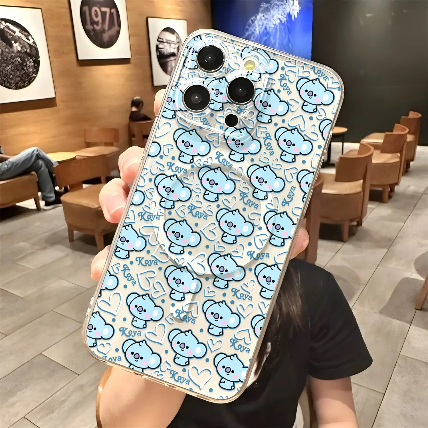 Hot Cute B-BT21 New Magnetic Phone Case For Samsung Galaxy S25 S24 S23 S22 S21 S20 FE Edge Plus Ultra 5G Soft Clear TPU Cover - view 6