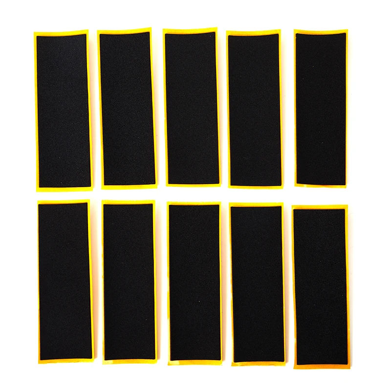 10PCS Wooden Fingerboard Deck Uncut Tape Stickers Black Foam Grip Tape Stickers Protection For Your Deck Of The Fingerboard