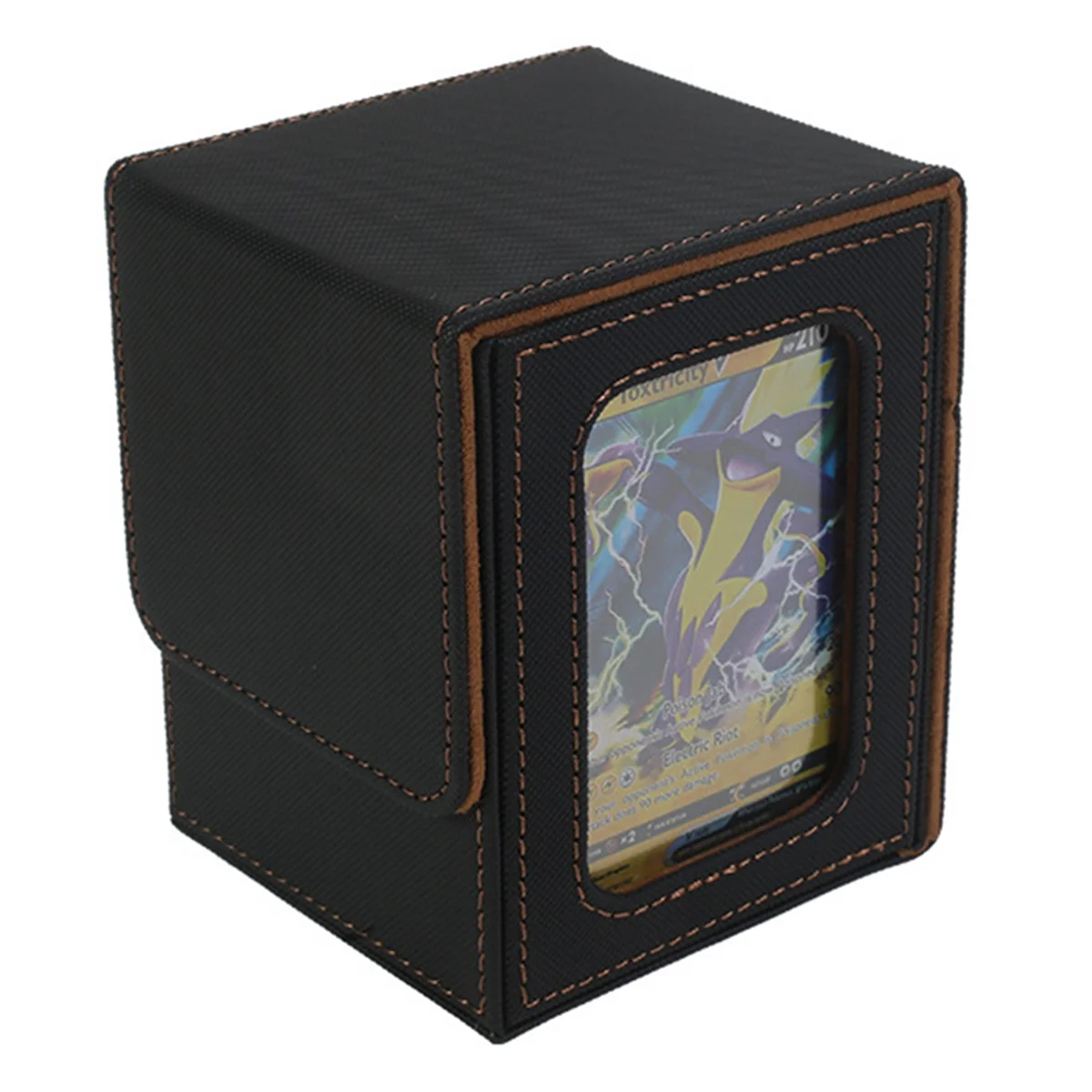 100+ Game Card Box Card Storage Box Portable Packaging Box Plaid-Black & Gold