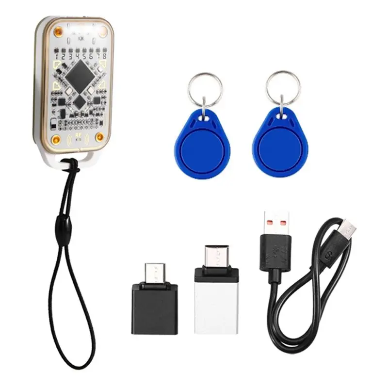 

B27B Chameleon V3.0 Read Write RFID Smart Chip Emulator Reader 125Khz 13.56Mhz ID IC Card Smart Tag Copyer+ 2X Keychain