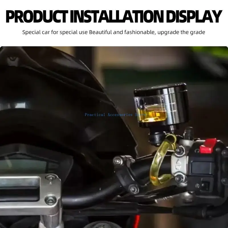 

U75E Universal Front Brake Clutch Cylinder Fluid Oil Reservoir Cup Motorcycle