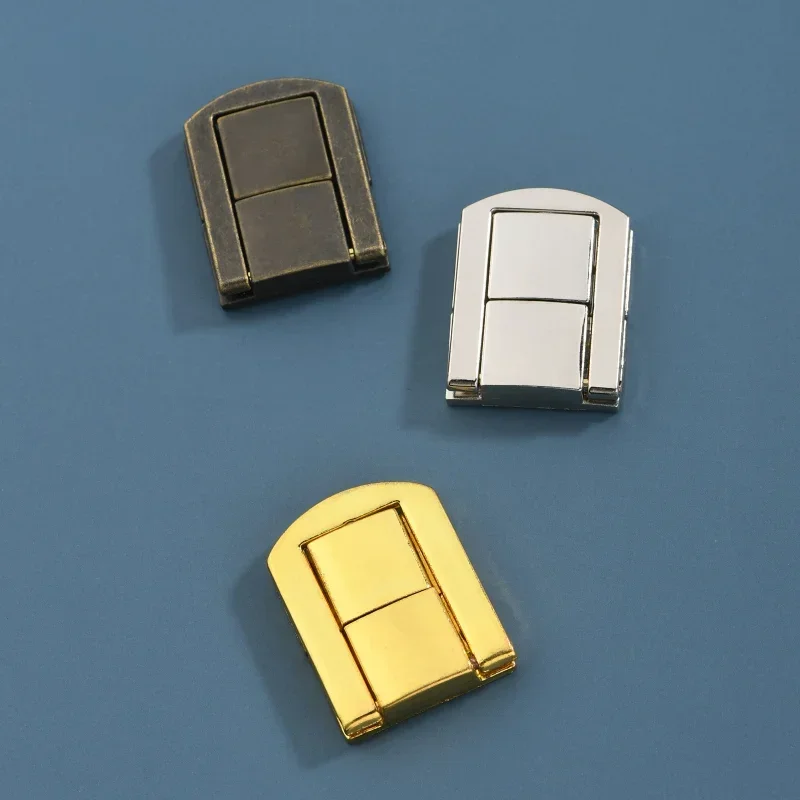 2pcs Box Latches Zinc Alloy Catch Chest Clip Clasp Toggle Lock retro Bronzed Hasps Jewelry Suitcase Buckle Hardware accessories