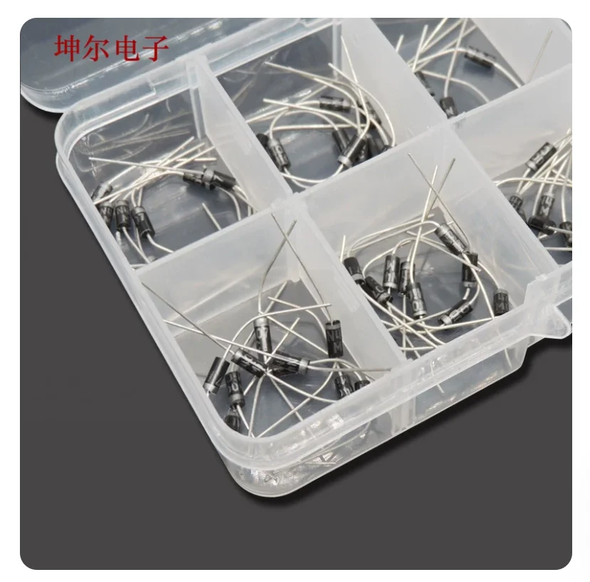 1N4002 1N4003 1N4004 1N4005 1N4006 1N4007 1N5817 1B5818 1N5819 IN4001 Assorted Rectifier 10 Value X 20pcs=200pcs Diode Kit