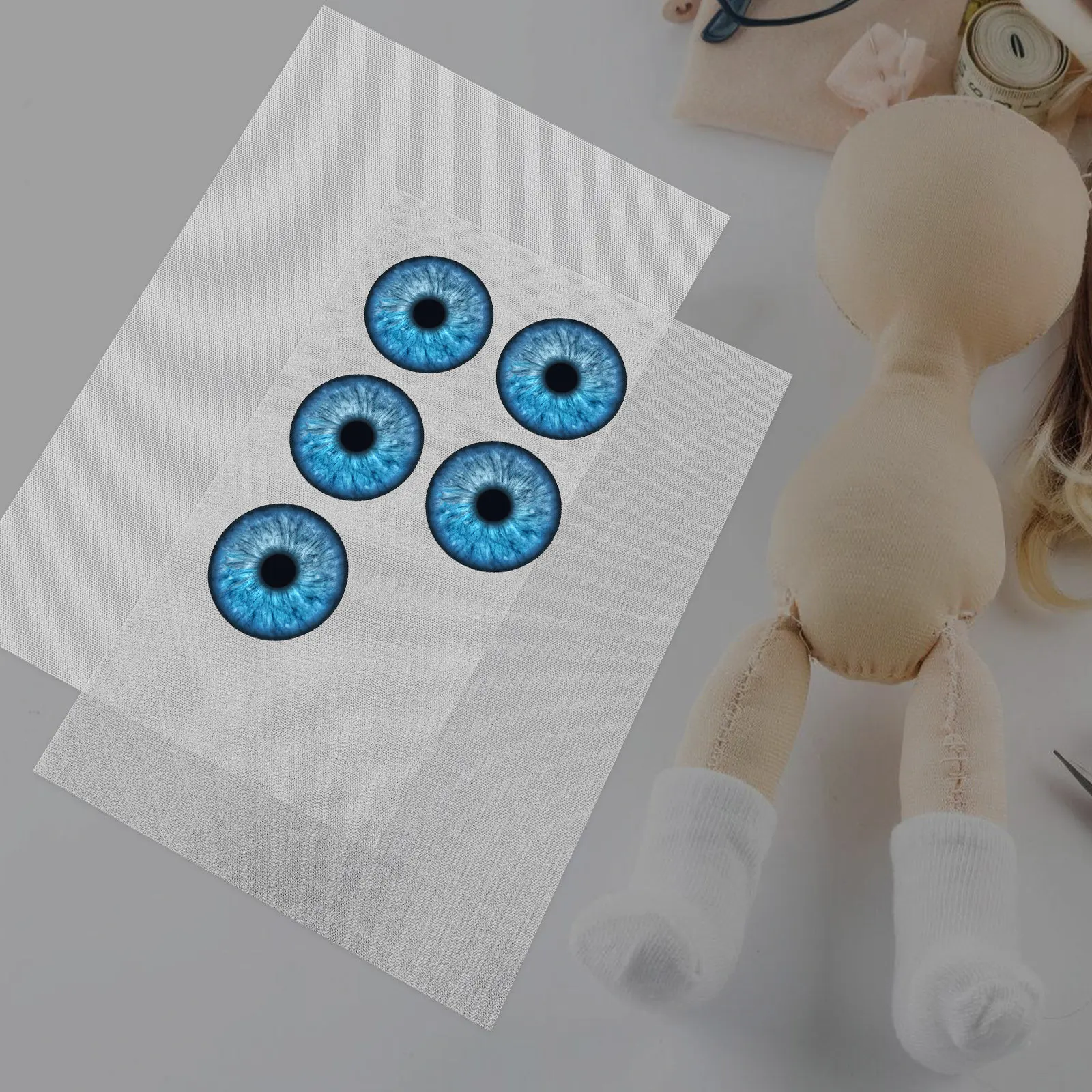 プラスチックアイメッシュ防水PVCシート、マスクの目用、白いクラフト素材、DIYコスプレ、ファーコスチューム小道具、手工芸品製作