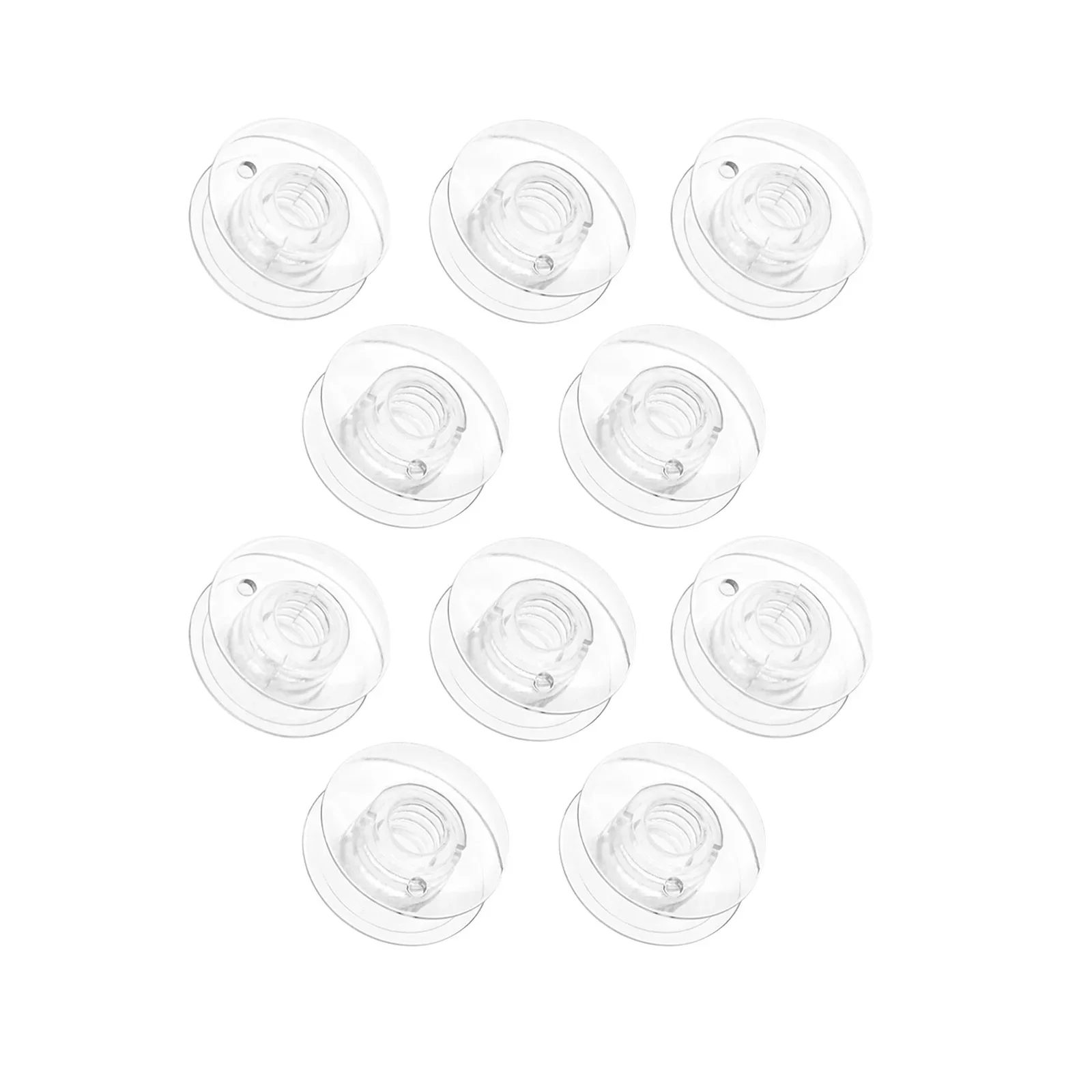 10Pcs 4114401 Clear Sewing Machine Bobbin Fits for Husqvarna Viking 19E 21 21E 49 for White Sewing Machine 3200 3500 3900 & 8910