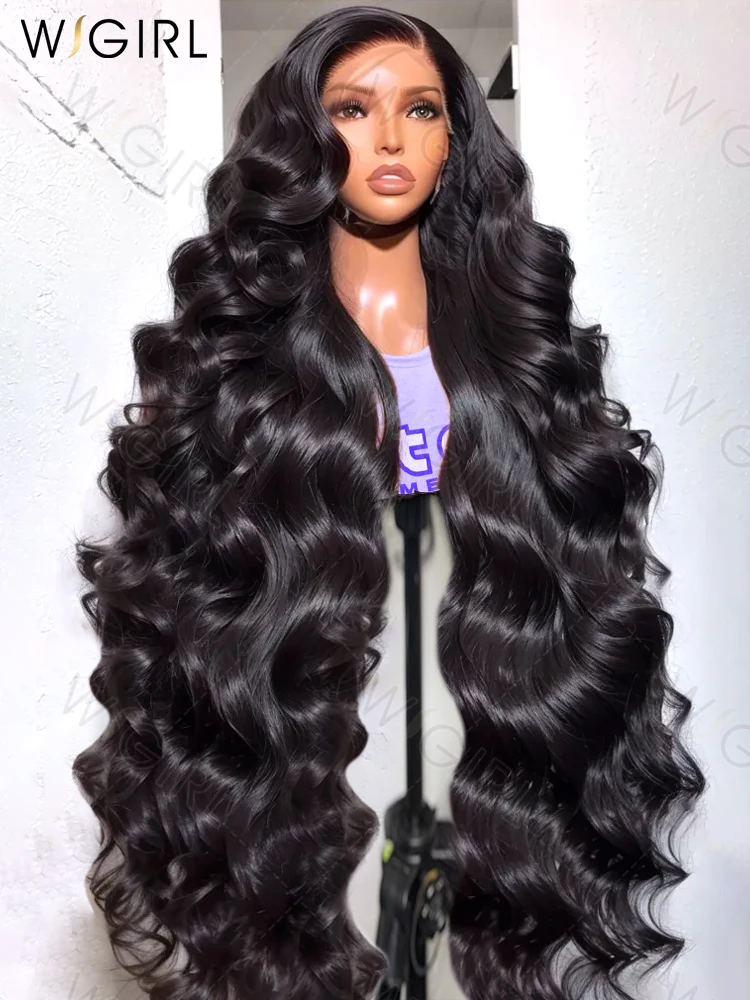 WIGIRL 30 40 inch 13x6 HD Body Wave Lace Front Human Hair Wigs Closure Wig Brazilian Water Wave 13x4 Lace Frontal Wig For Women