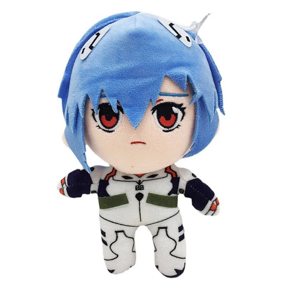 23cm Evangelion Ayanami Rei peluche bambola Cartoon Anime figura Kawaii bambola EVA Soft farcito Room Decor Kid regali di compleanno