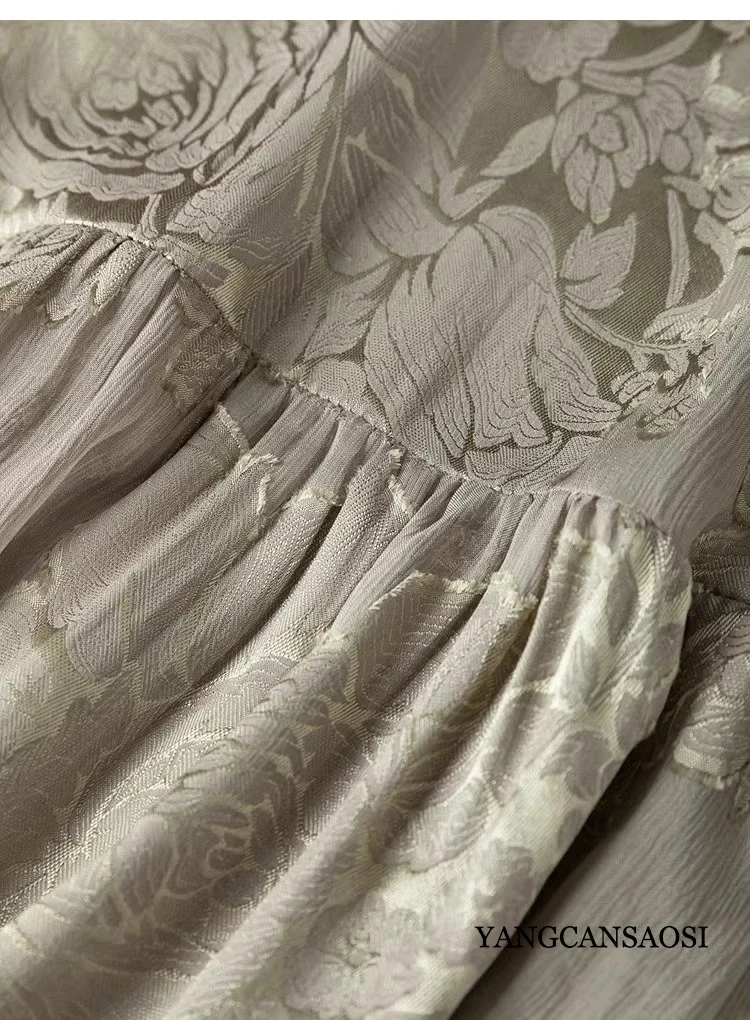 Damska odzież codzienna, sukienka typu tank top, luźna, w kształcie litery A, bez rękawów, z jedwabiu morwowego 100% naturalnego, z motywem kwiatowym, z efektem półprześwitu.