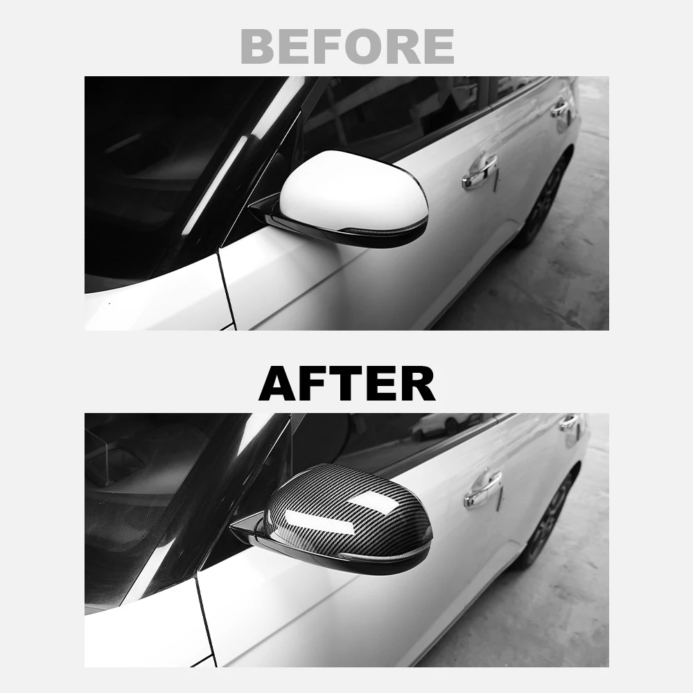 For Kia Soul 2020-2025 GT/Standard Edition Exterior Rearview Mirror Housing Cover Exterior Trim Anti-Scratch Car Accessories