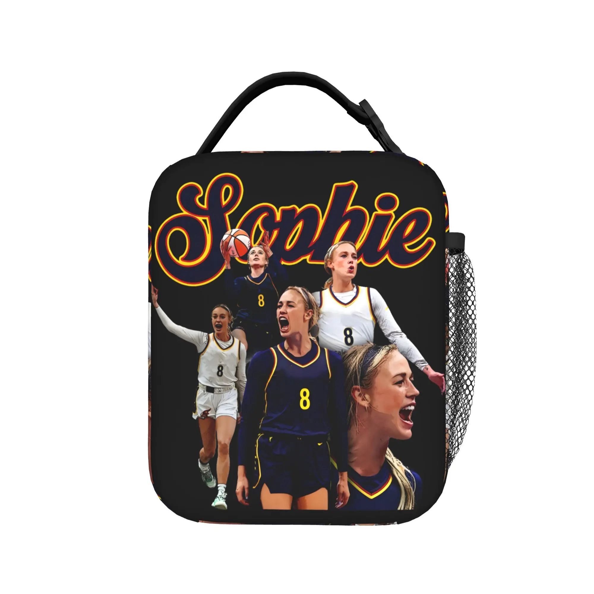 Sophie Cunningham Lunch Bag  Casual Lunch Box Outdoor Picnic Portable Thermal Tote Handbags For Women Oxford Print Cooler Bag