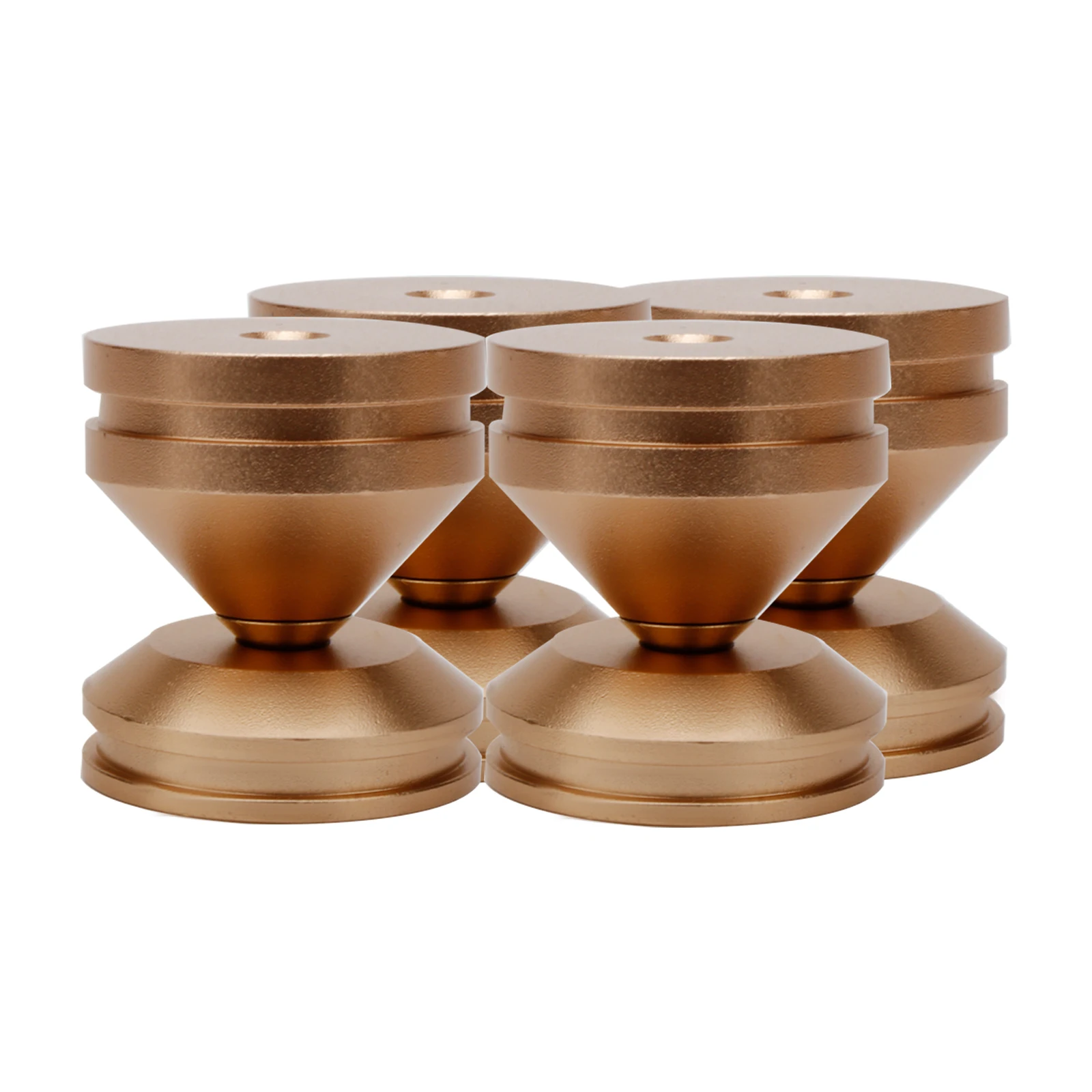 SP2724 고급형 4세트 알루미늄 스피커 스탠드 스파이크 테이퍼형 충격 흡수 피트 28*24MM (앰프/스피커용)