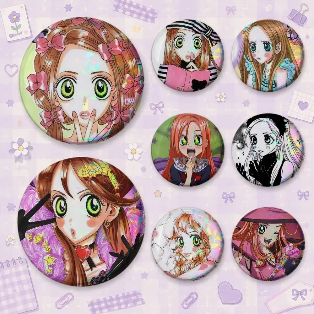 Anime S-Sugar Sugar Rune Brooches Cartoon Badge Pins Backpack Hat Accessories Friend Gift