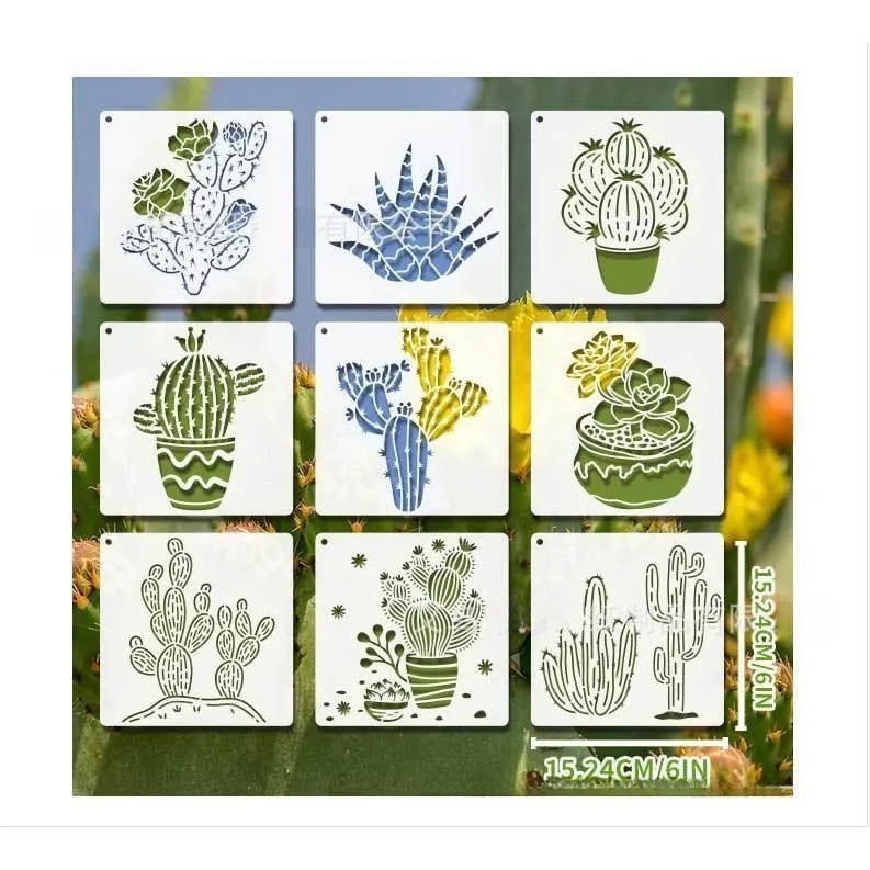 Garden Green Plant Leaves DIY Layering Stencils Wall Painting Scrapbook Coloring Embossing Album Decor Drawing Template
