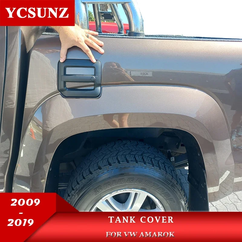 

ABS Fuel Gas Tank Cover For Vw Amarok 2009 2010 2011 2012 2013 2014 2015 2016 2017 2018 2019 Double Cabin YCSUNZ