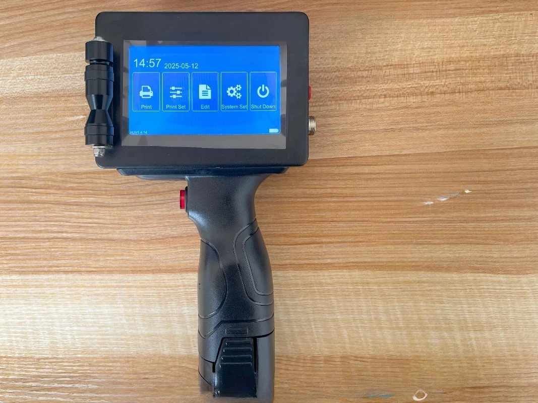 Printer QR Barcode Batch Number Logo Expiry Date Coding Machine12.7mm Handheld Inkjet Printer Plastic Metal Ink Jet Hand