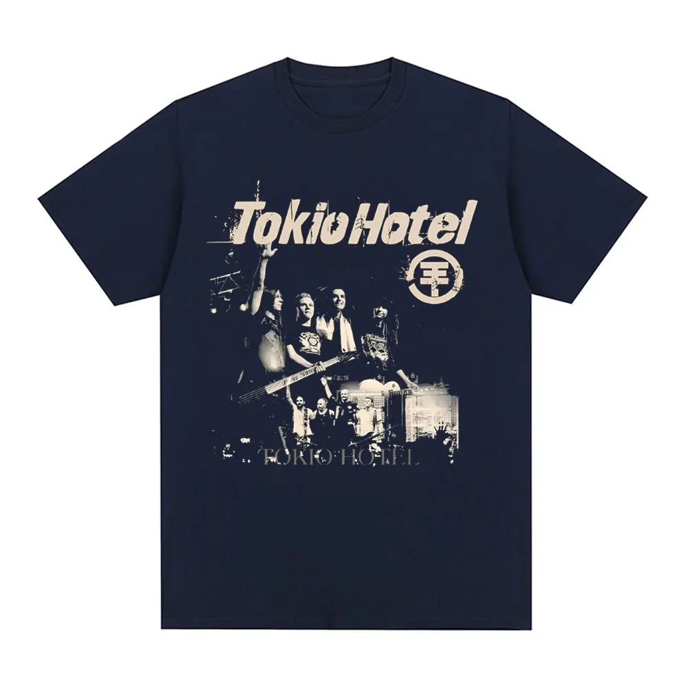Rock Band Tokio Hotel Beyond The World 2023 Tour Concert T-shirt Men's Fashion Casual Short Sleeve T Shirt Hip Hop Punk T-shirts
