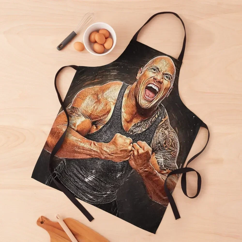 

dwayne johnson Apron Home And Kitchen Men'ss Apron