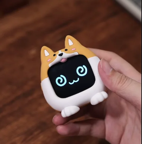 Genuino Bilibili Mini-Tv pequeña Tv Lcd pantalla táctil gato y perro doble auriculares Bluetooth juguetes lindos Lcd auricular caja de regalo