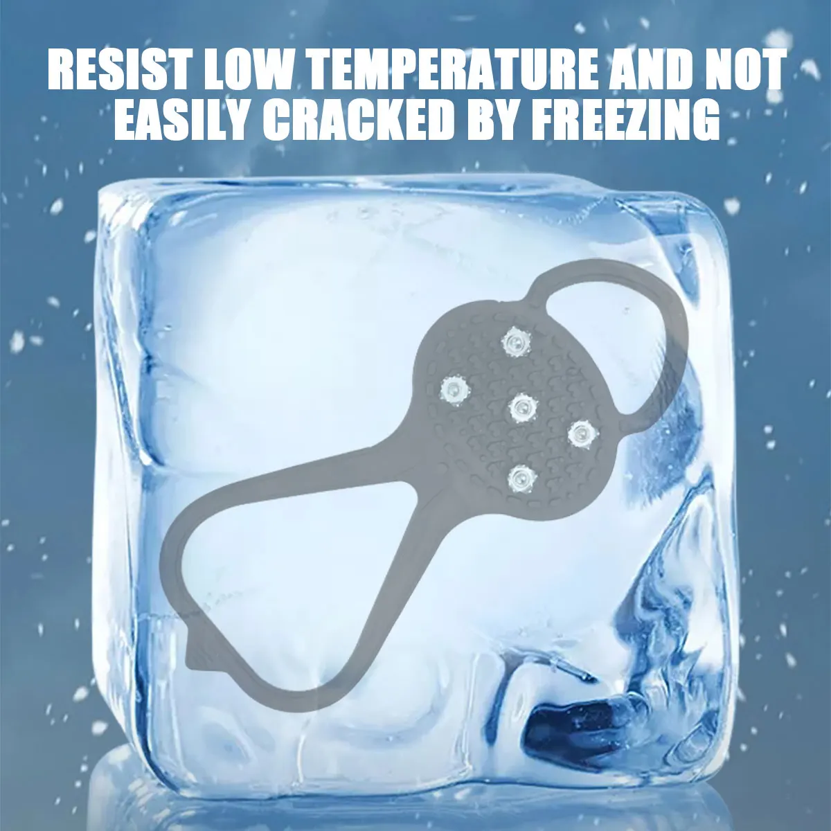 2 أزواج في الهواء الطلق 5 الأسنان الجليد القابض المضادة للانزلاق أغطية الحذاء النساء الرجال سيليكون التنزه تسلق المضادة للانزلاق سبايك القبضات المرابط