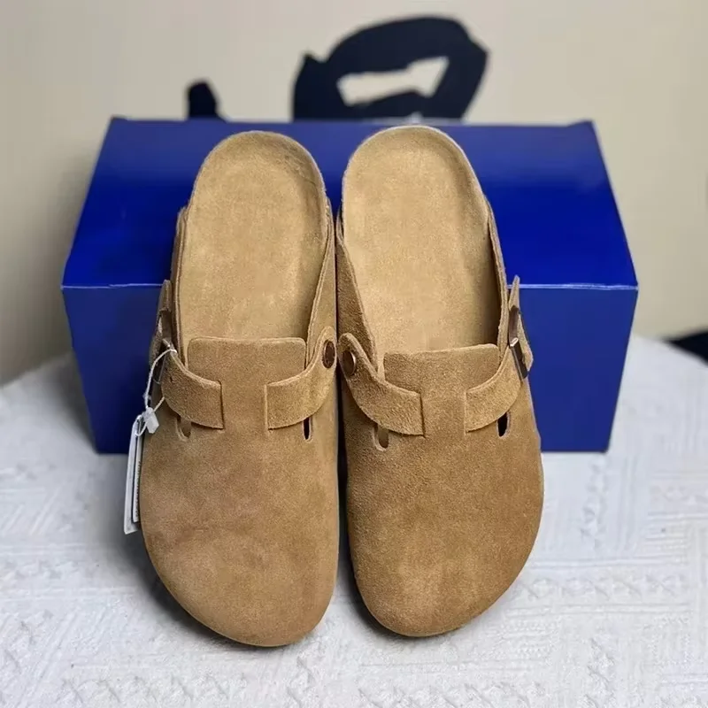 صنادل جلدية جديدة لعام 2026 للرجال والنساء أحذية شاطئ كاجوال مريحة ومضادة للانزلاق لفصل الربيع والخريف #4