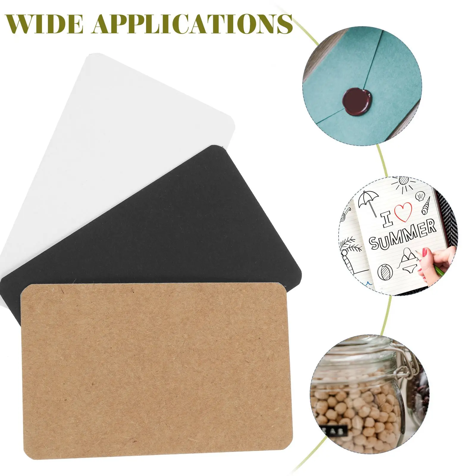 300 ชิ้นการ์ดอวยพรเปล่าสองด้านโปสการ์ด DIY สําหรับการพิมพ์อุปกรณ์น้ําหนักเบากระดาษเป็นมิตรกับสิ่งแวดล้อม