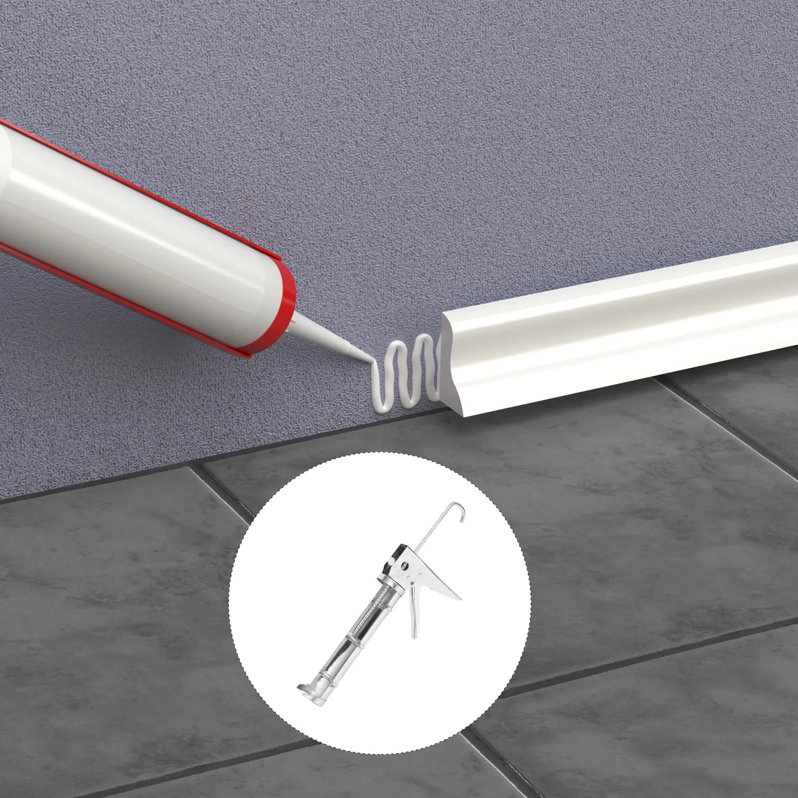 

Drip-Free Heavy-Duty Caulking Gun Professional Hand Caulking Sprayer for DIY Paint Decoration Door Window Glass Sealing Glue