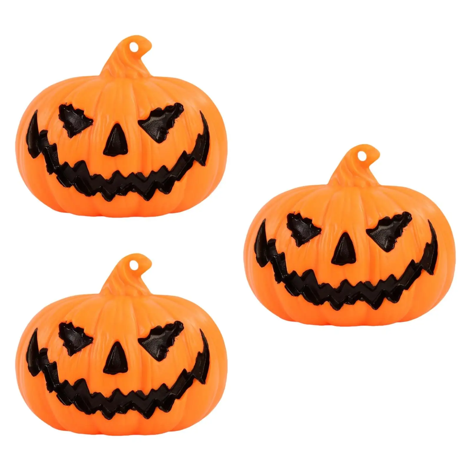 3 Pieces Halloween Pumpkin Lights Halloween Decoration Gift Ornament Pumpkin Lantern for Haunted House Bedroom Party Garden Wall