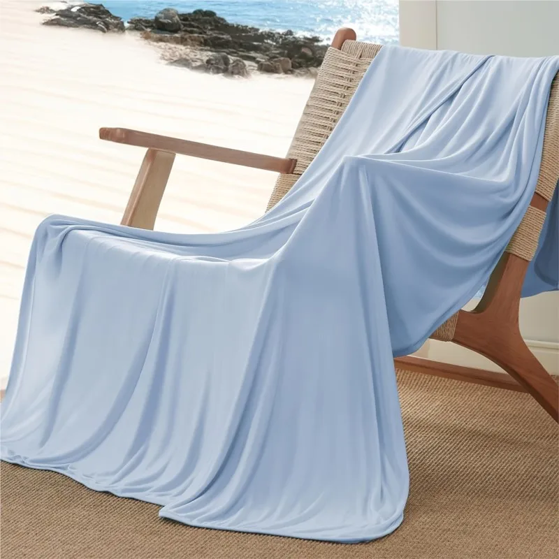 Summer Cooling Blanket Thin Blanket Ice Silk Air Conditioning Quilt Skin-friendly Lightweight Breathable Quilt For Home Office
