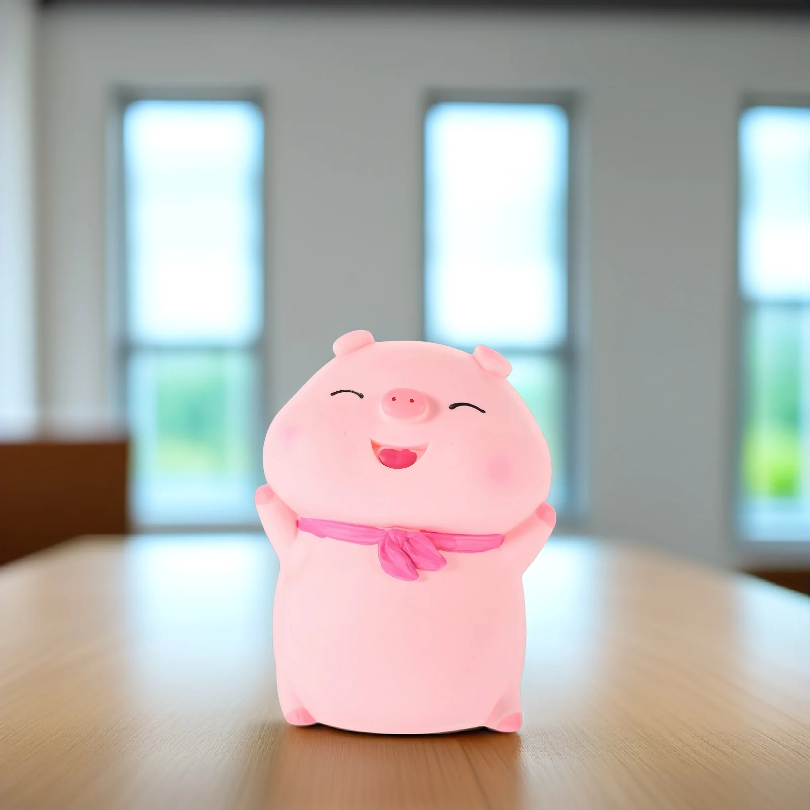 

Mini Piggy Bank 14x12x18cm Pink Cartoon Unbreakable Money Saving Box Coin Bank Decorative Storage Jar Birthday Christmas Gift