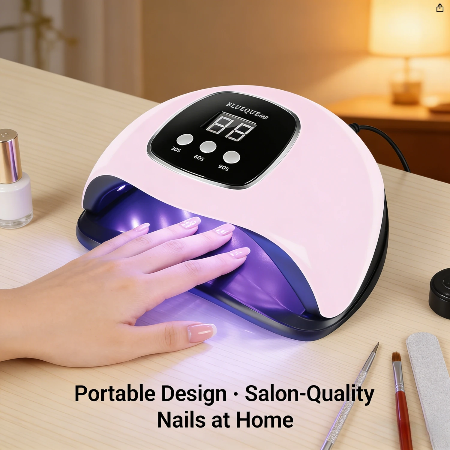 

Professional Nail Lamp LED Manicure UV Lamp Nail Dryer for UV Gel LED Gel Nail Machine Smart Sensor USB Plug