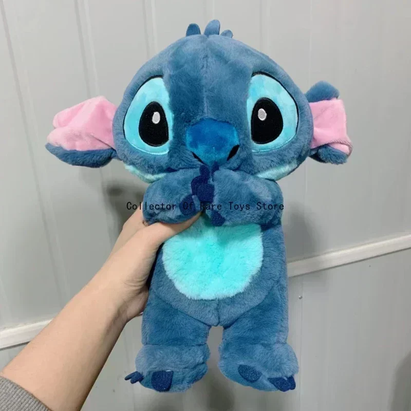 Stitch niños dormir compañero sonido música relajante juguete de peluche Kawaii con bolsa de aire muñeca ligera de respiración juguete de respiración vacaciones