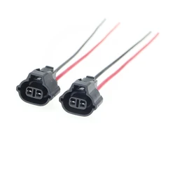 2Pcs Car Socket Connector With Cable Wire Harness For Hyundai Kia Ford Electromagnetic Control Valve Adapter Plug